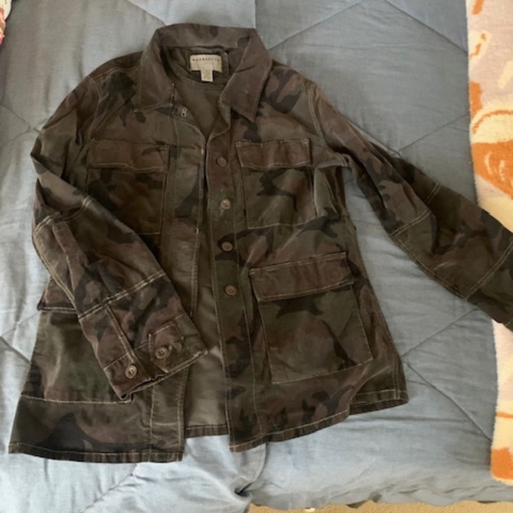 Marrakech Camouflage Corduroy Jacket Size Medium